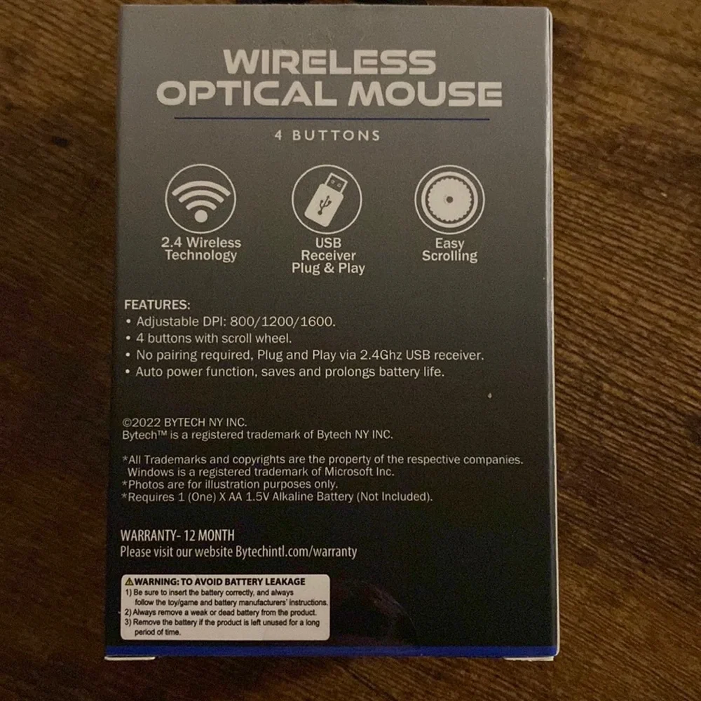Wireless Optical Mouse (Lavender)
